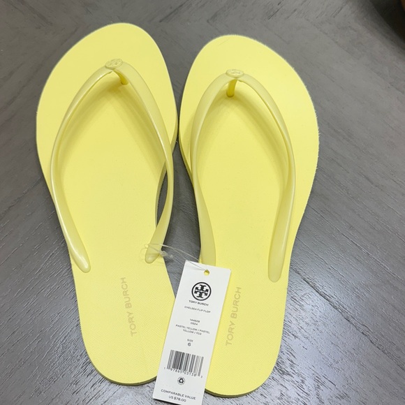 Tory Burch Sunny Yellow Sandals - Picture 1 of 2